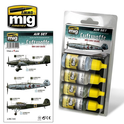 Ammo Mig 7210 LUFTWAFFE WWII EARLY SET