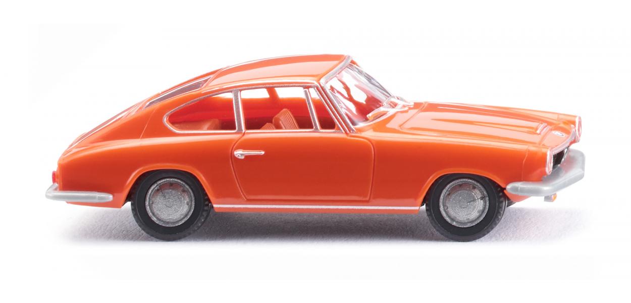 PREORDER Wiking HO 18703 1967-68 BMW 1600 GT Coupe Hardtop, Orange