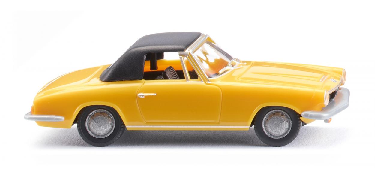 PREORDER Wiking HO 18748 1967-68 BMW 1600 GT Covertible, Yellow