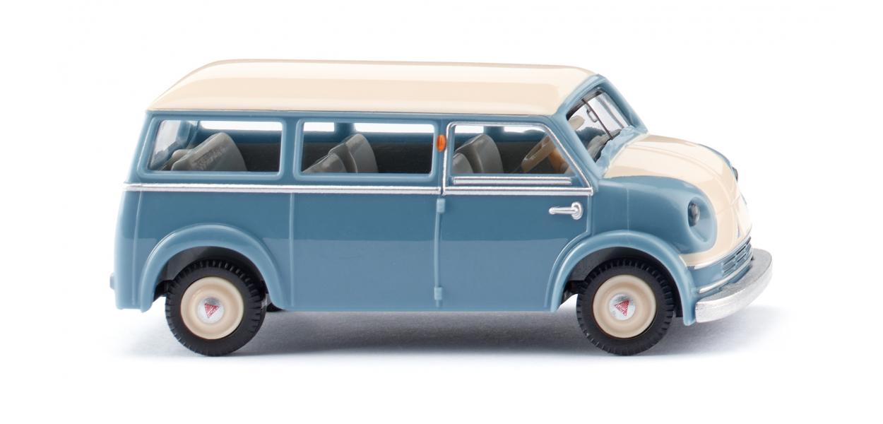 PREORDER Wiking HO 33601 1952-1961 Lloyd LT 500 Passenger Van, Blue