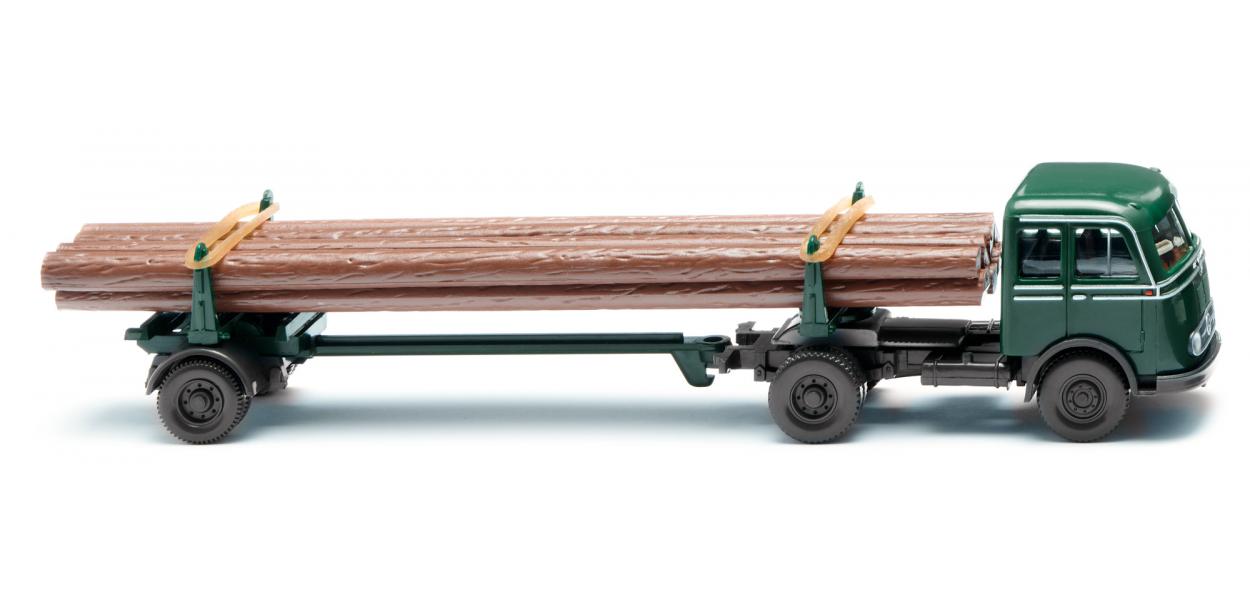 PREORDER Wiking HO 39014 Log Transporter, Moss Green