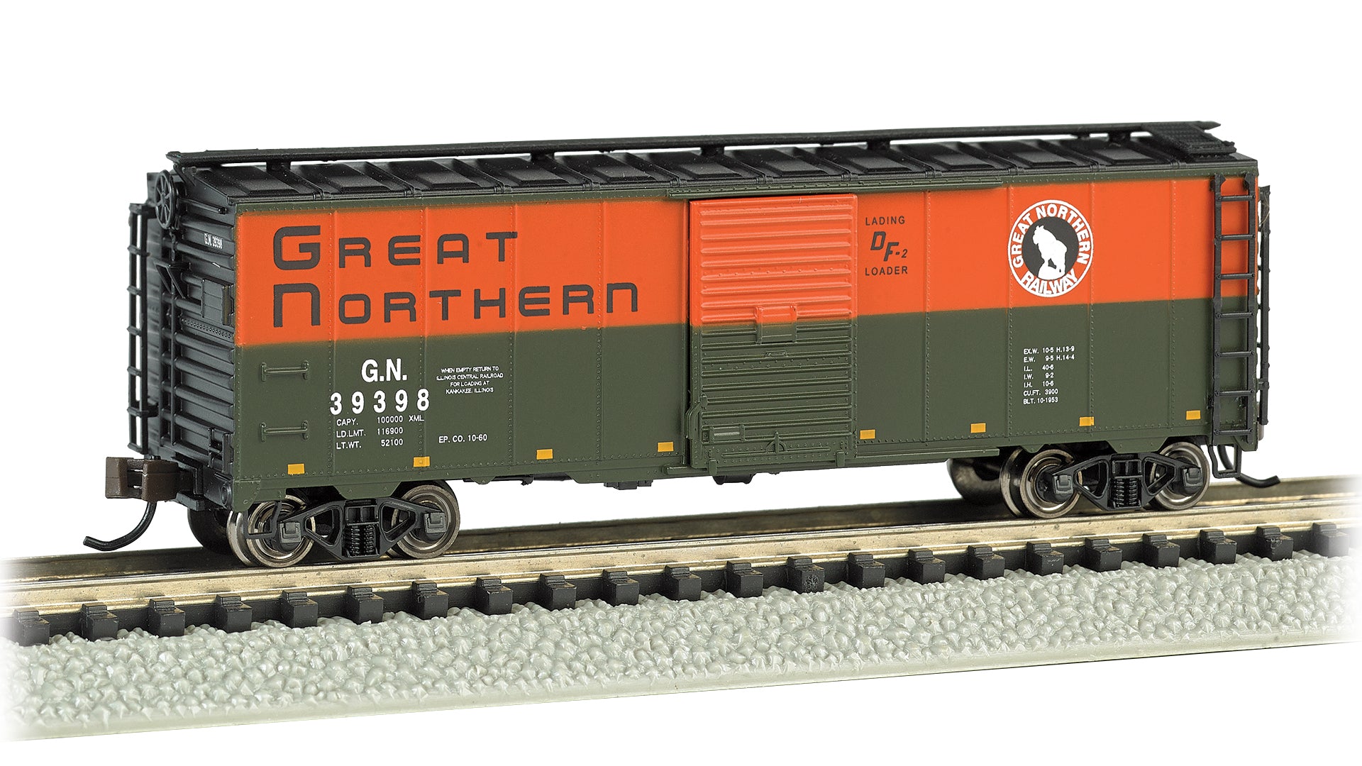 Bachmann N 17059 40' Box Car, Great Northern #39398