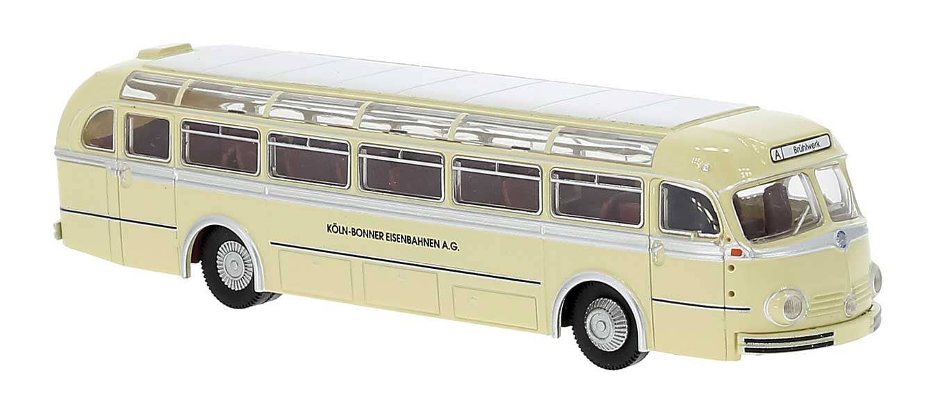 PREORDER Brekina HO 50503 1950-1952 Mercedes-Benz O6600H Intercity Bus, Koln Bonner Eisenbahn | 40.49