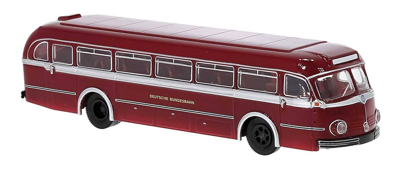 PREORDER Brekina HO 50518 1950-1952 Mercedes-Benz O6600H Intercity Bus, German Federal Railroad DB | 40.49