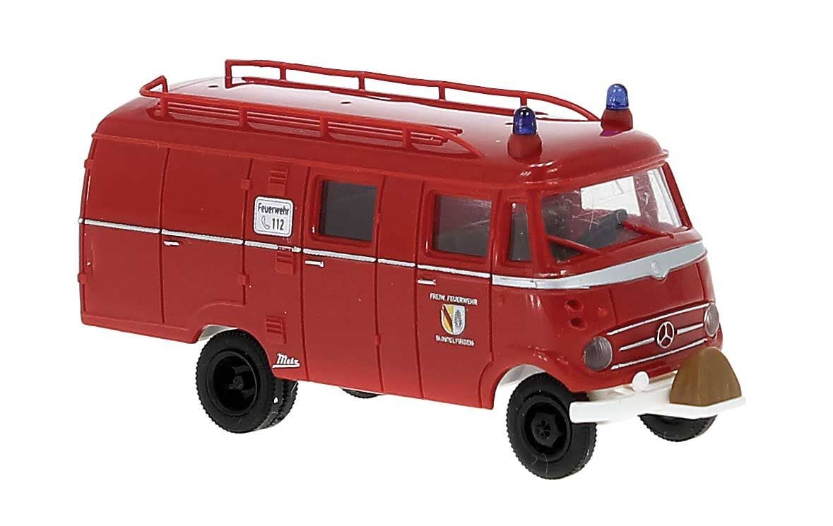 PREORDER Brekina HO 36613 1956-1968 Mercedes-Benz LF 319 LF 8 Van, Fire Department | 30.59