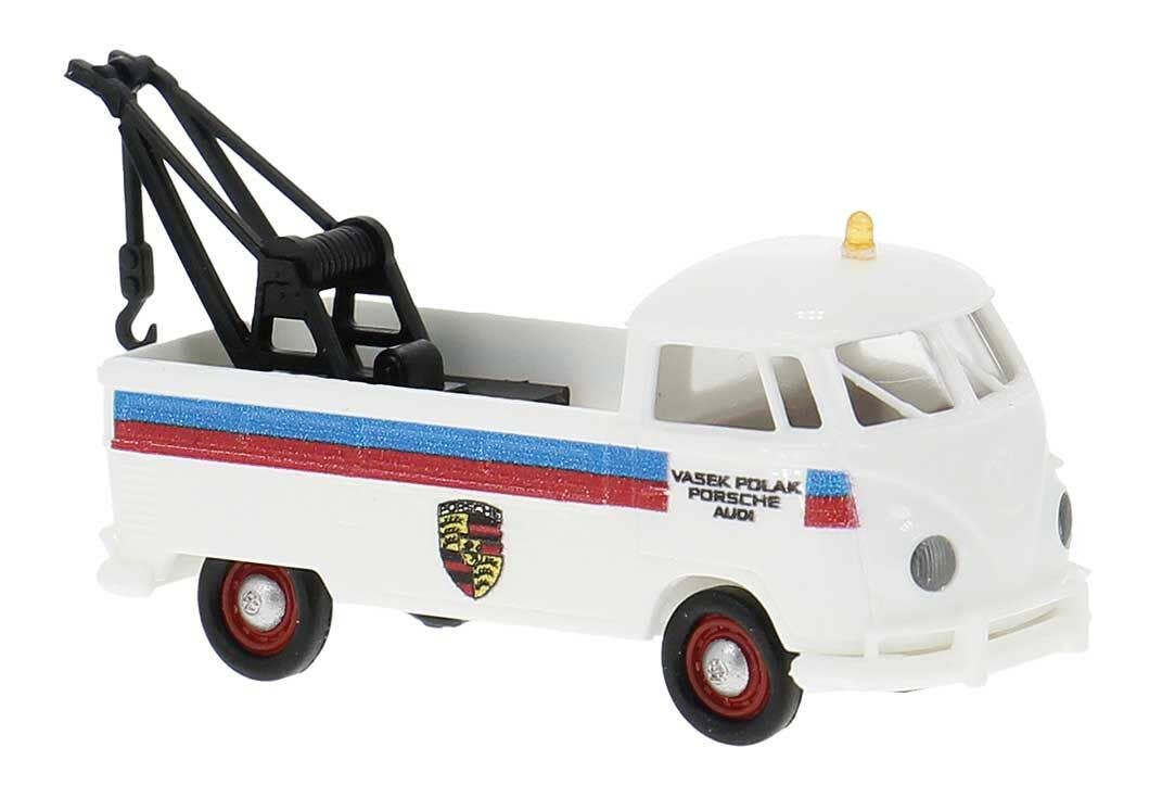 PREORDER Brekina HO 32987 1960-1963 Volkswagen Pritsche T1b Standard-Cab Tow Truck, Vasek Polak