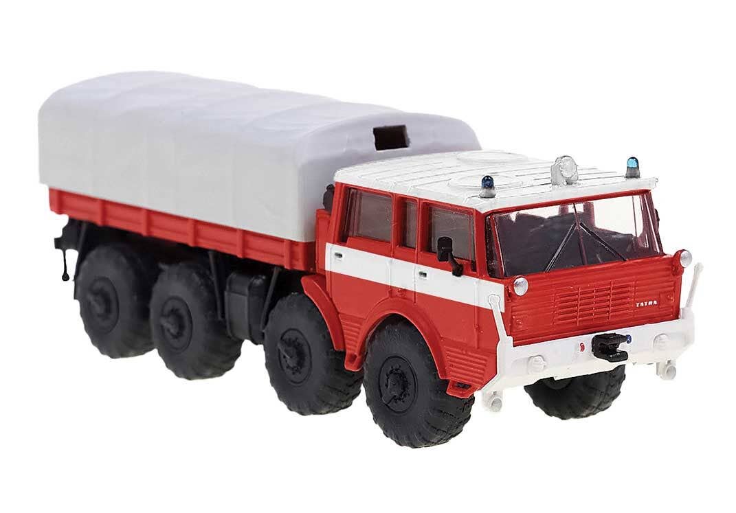 PREORDER Brekina HO 71940 1968 Tatra 813 Koloss Low-Side Truck, Fire Department