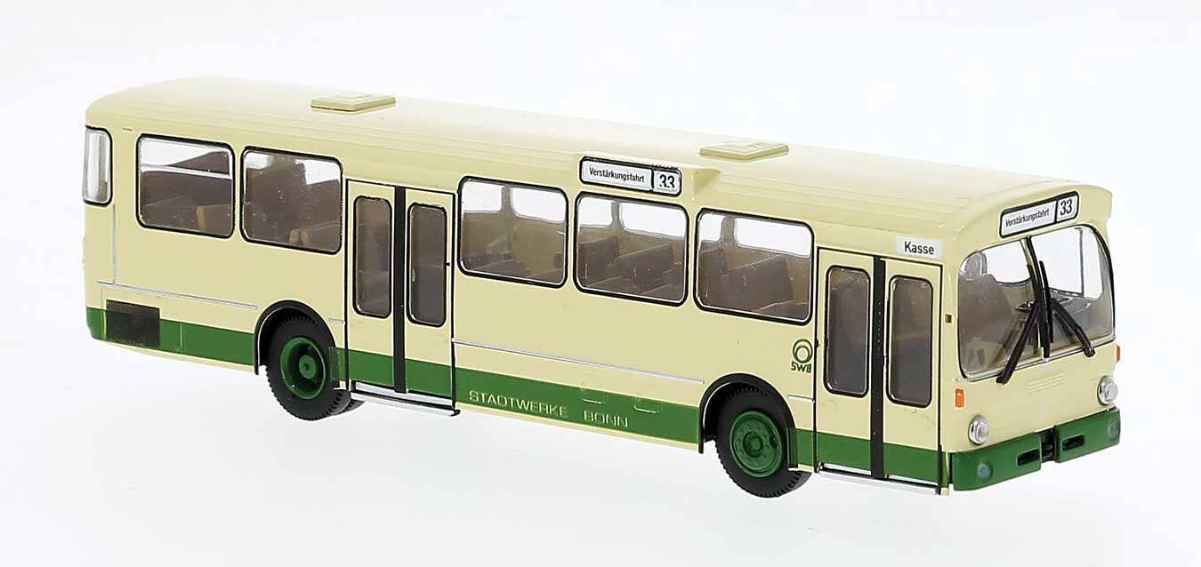 PREORDER Brekina HO 50803 1969-1970s Mercedes-Benz O 305 City Bus, Bonn Farbgebung Germany | 40.49