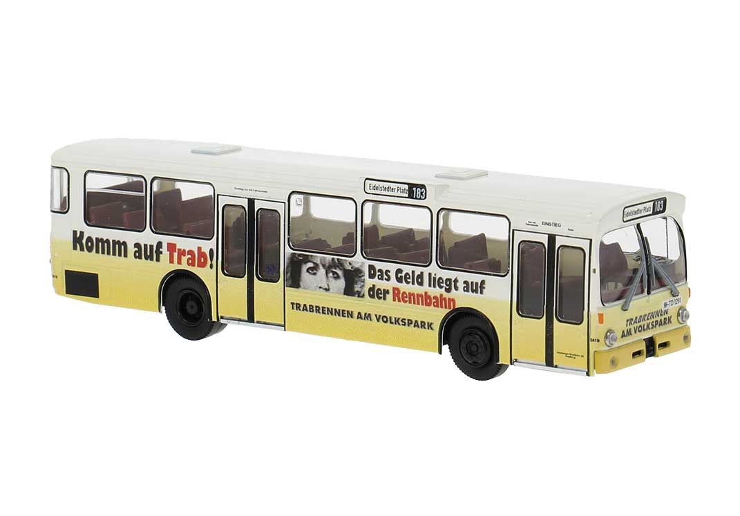 PREORDER Brekina HO 50811 1969-1970s Mercedes-Benz O 305 City Bus, Hamburg Germany | 44.09