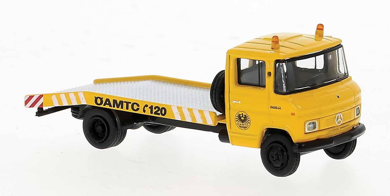 PREORDER Brekina HO 36740 1969 Mercedes-Benz L608 Flatbed Tow Truck, OAMTC | 33.29