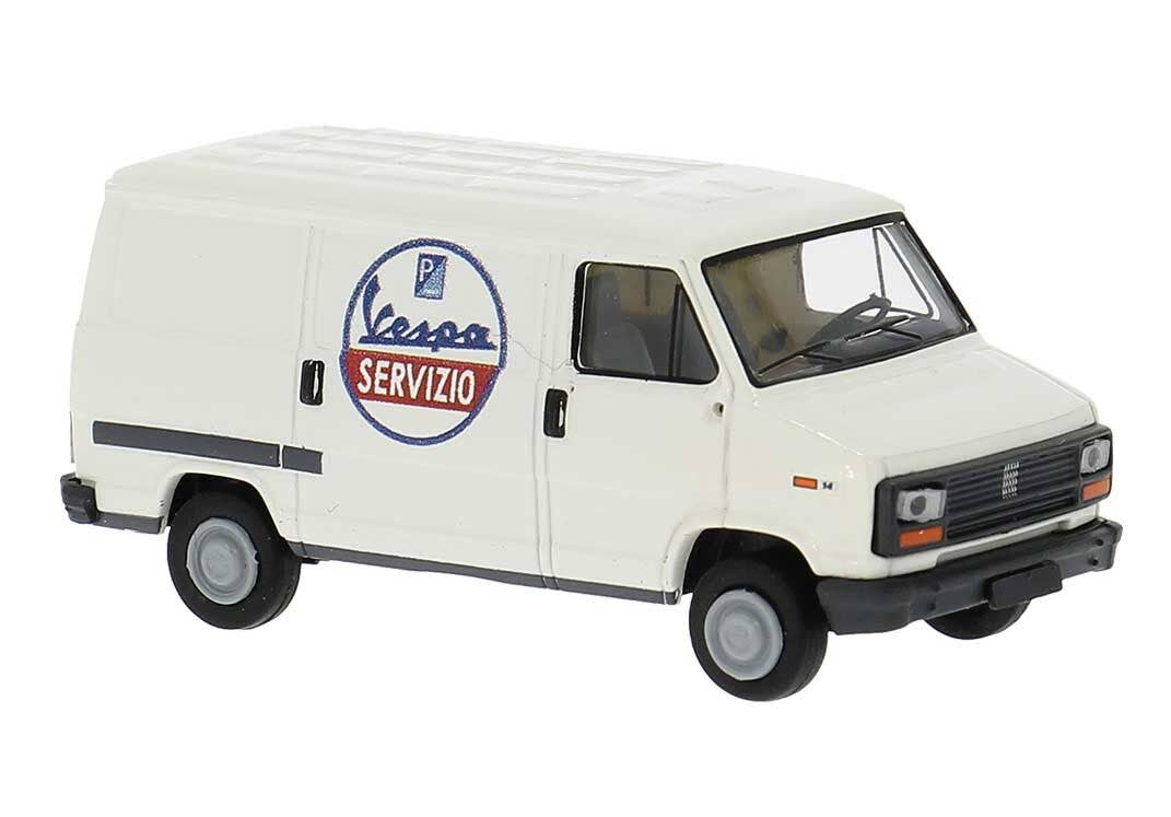 PREORDER Brekina HO 34930 1982 Fiat Ducato Cargo Van, Vespa