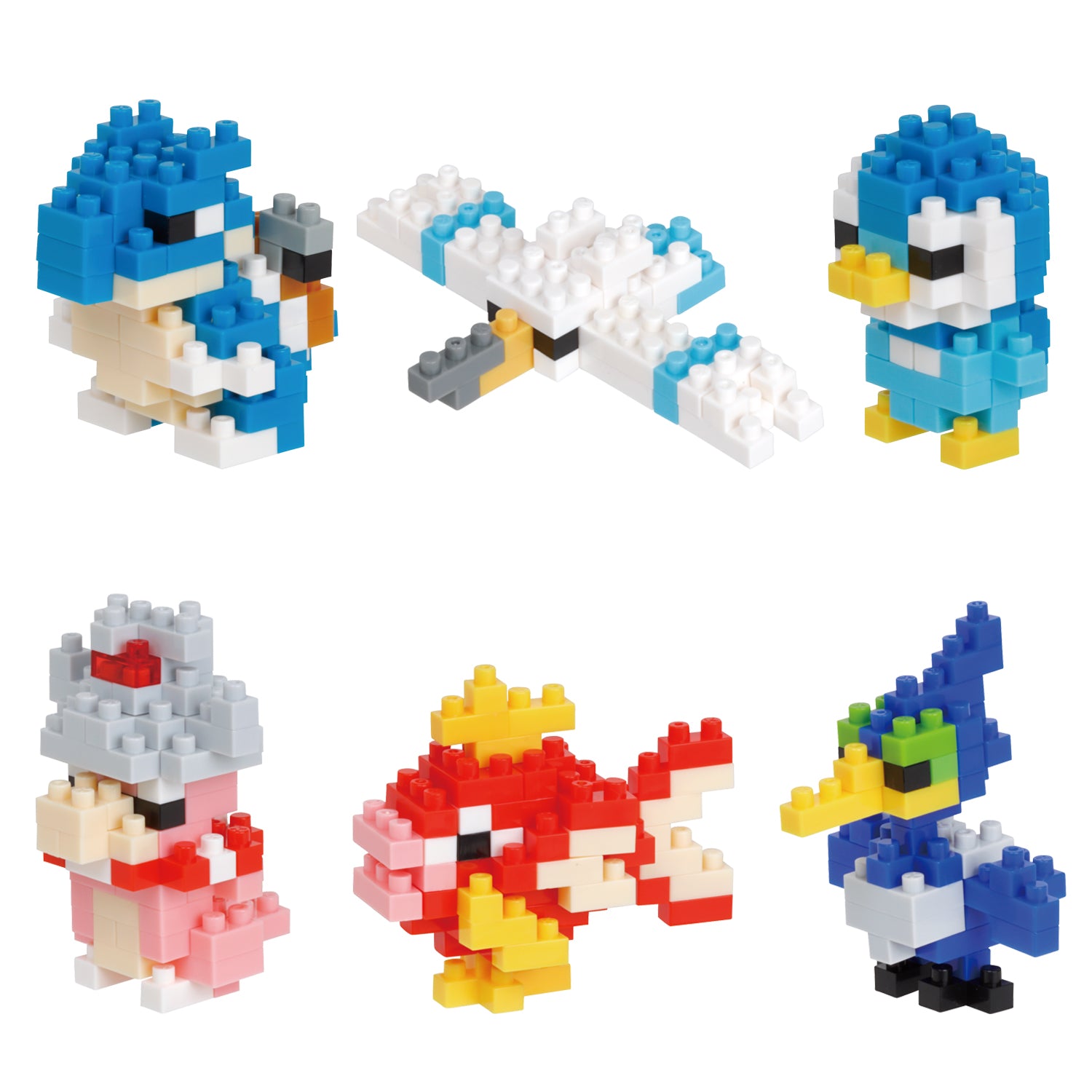 Nanoblock 22457 Pokemon Type Water Set Blind Box of 6