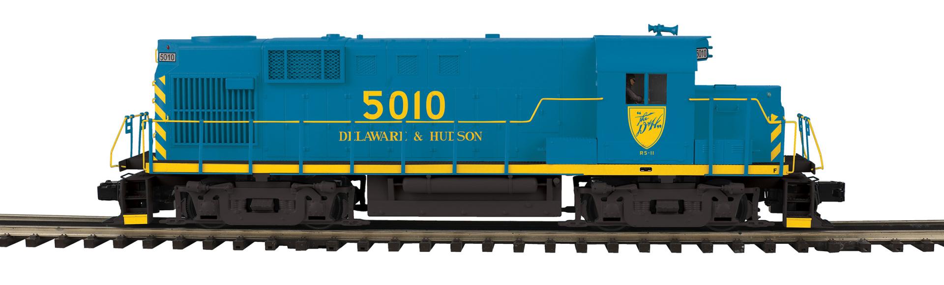 PREORDER MTH Premier O 20-22059-1 RS-11 Low Hood Diesel Engine, Delaware & Hudson #5010 (ProtoSound 3.0 Equipped)