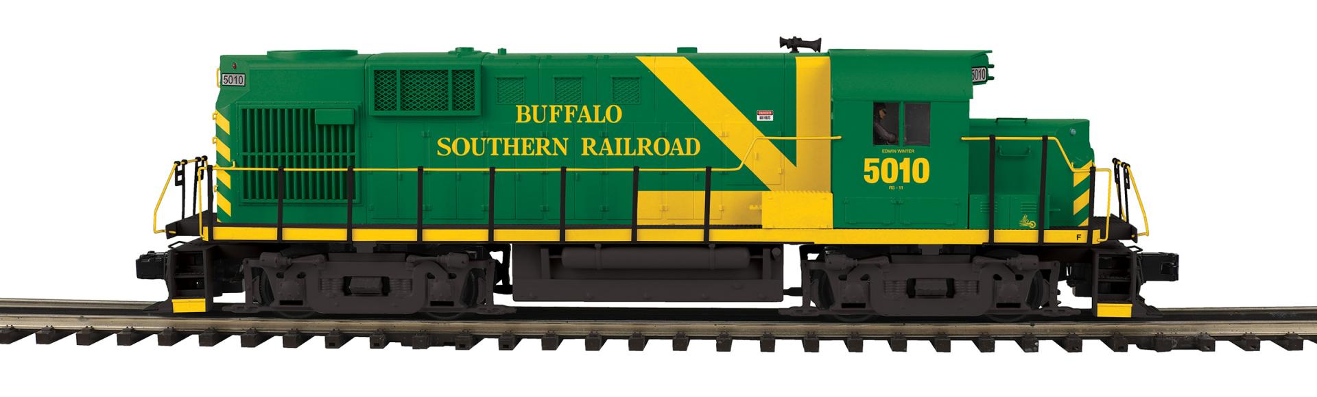 PREORDER MTH Premier O 20-22060-1 RS-11 Low Hood Diesel Engine, Buffalo Southern #5010 (ProtoSound 3.0 Equipped)
