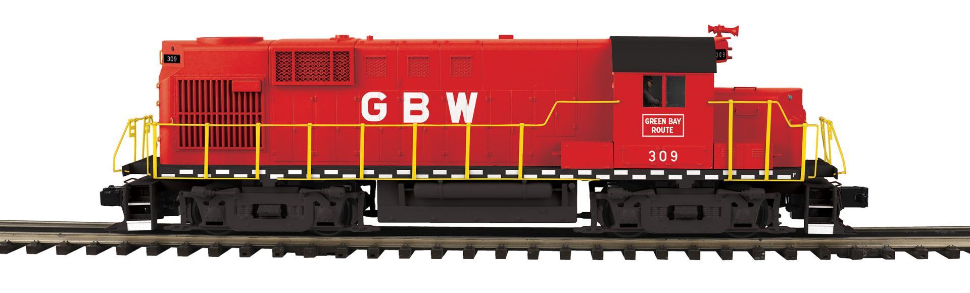 PREORDER MTH Premier O 20-22061-1 RS-11 Low Hood Diesel Engine, Green Bay & Western #309 (ProtoSound 3.0 Equipped)