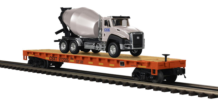 PREORDER MTH Premier O 20-95837 Flat Car with Cement Truck, CSX