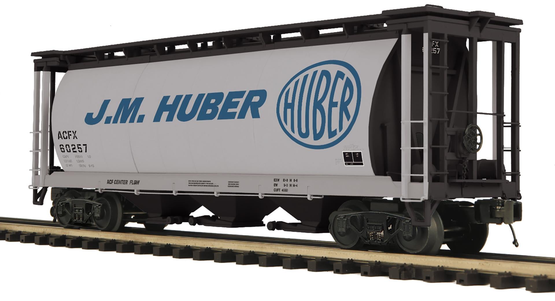 PREORDER MTH Premier O 20-96873 3-Bay Cylindrical Hopper Car, JM Huber