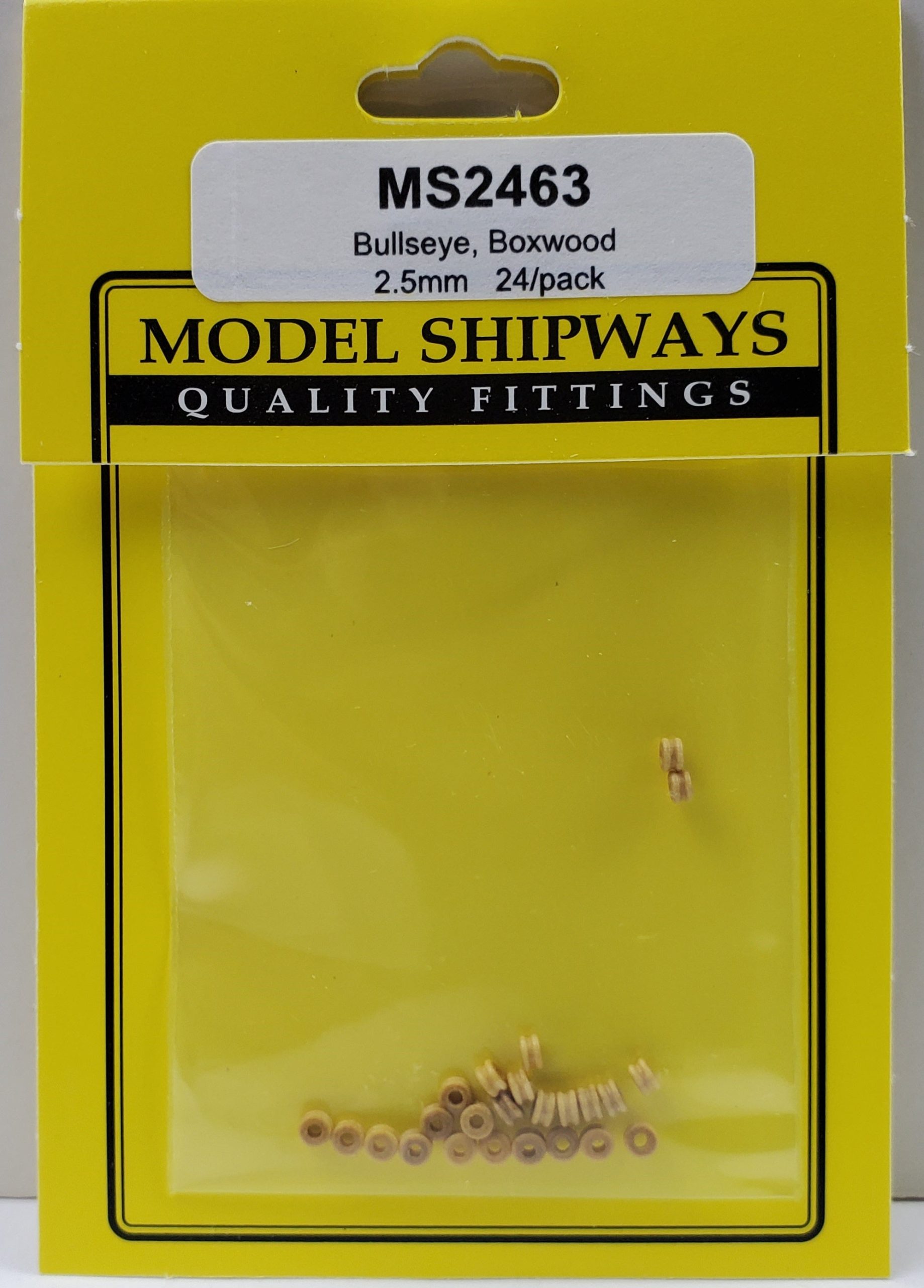 Model Shipways 2463 Bullseyes Boxwood 3:32 2.5mm 24pcs