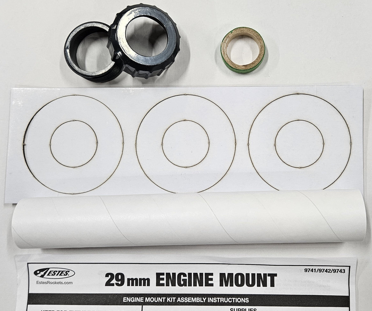Estes Rockets 009743 BT-80 29MM ENGINE MOUNTKT