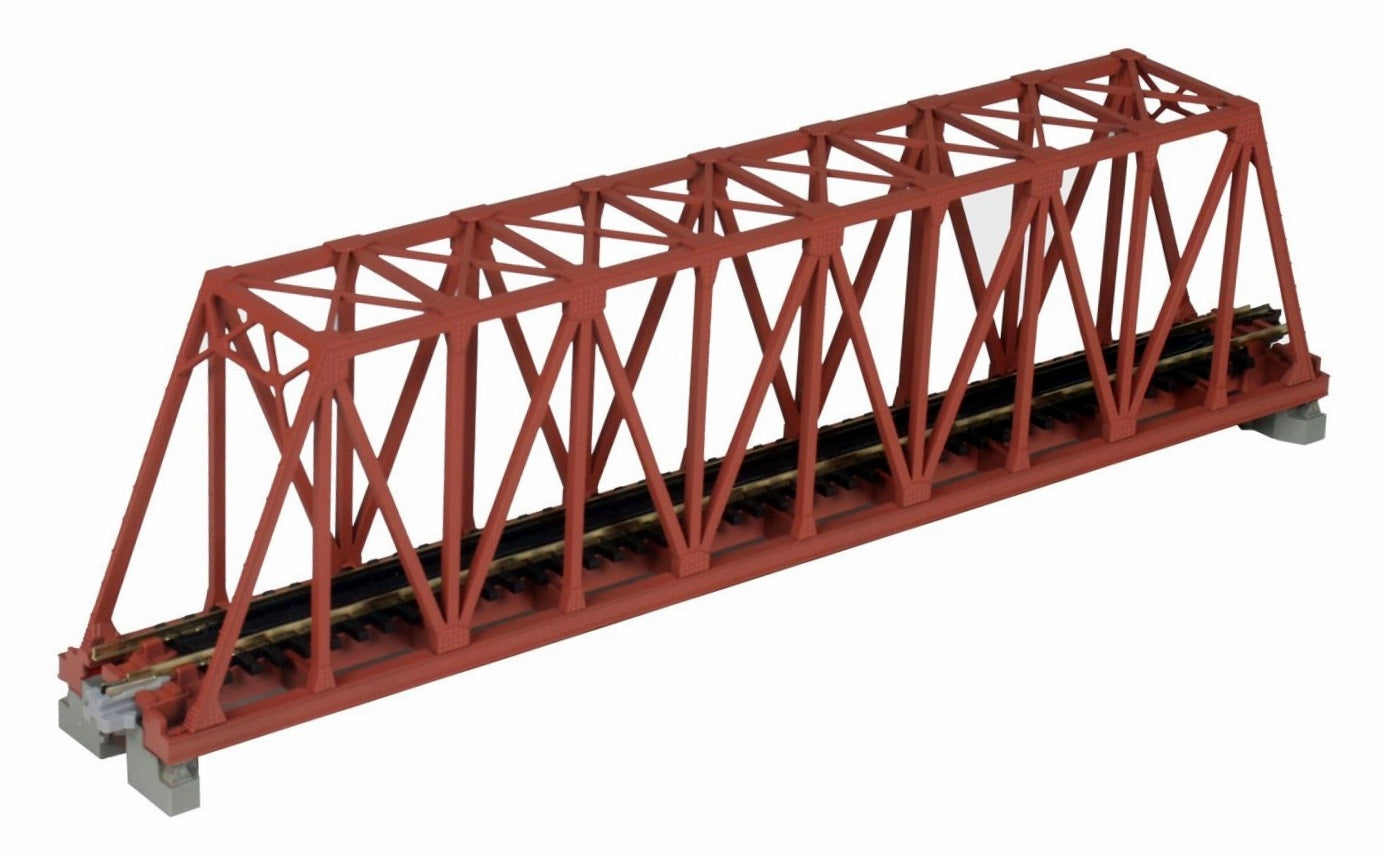 Kato N 20429 Unitrack 9-3/4" Truss Bridge, Red Brown | 14.40
