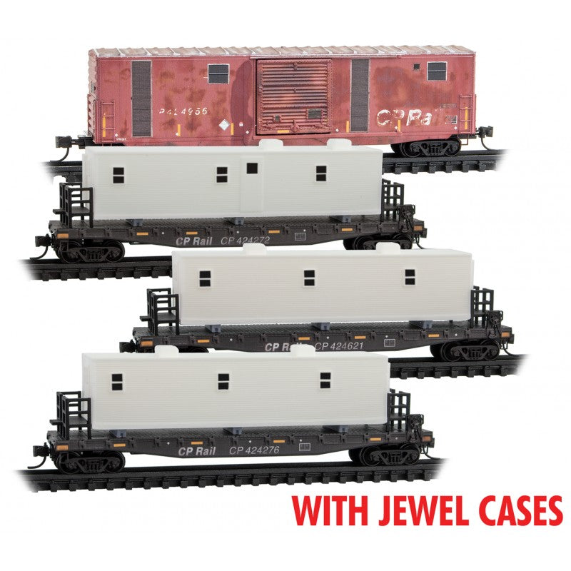 Micro-Trains N 98302212 Weathered Camp Car, CP Rail (4-Pack)