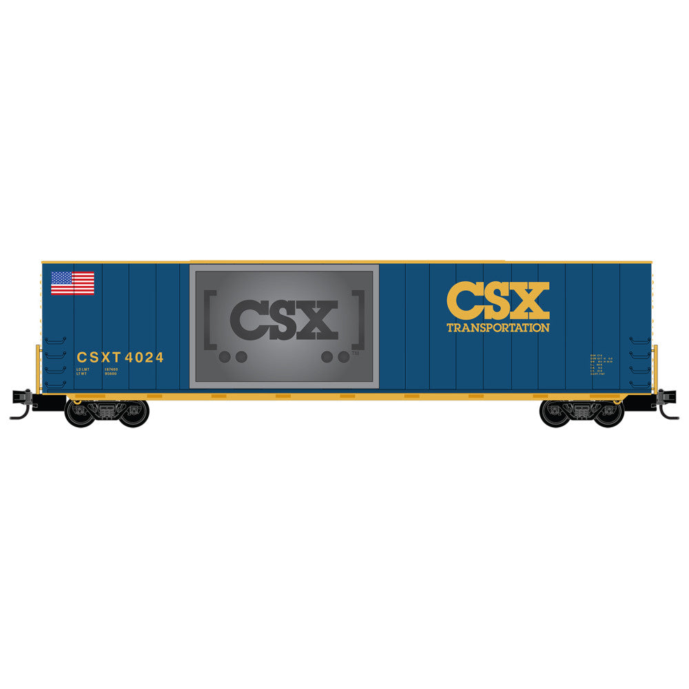 Micro-Trains N 10200849 60' High Cube Boxcar, CSX Honoring Class 1 Railroad #4024