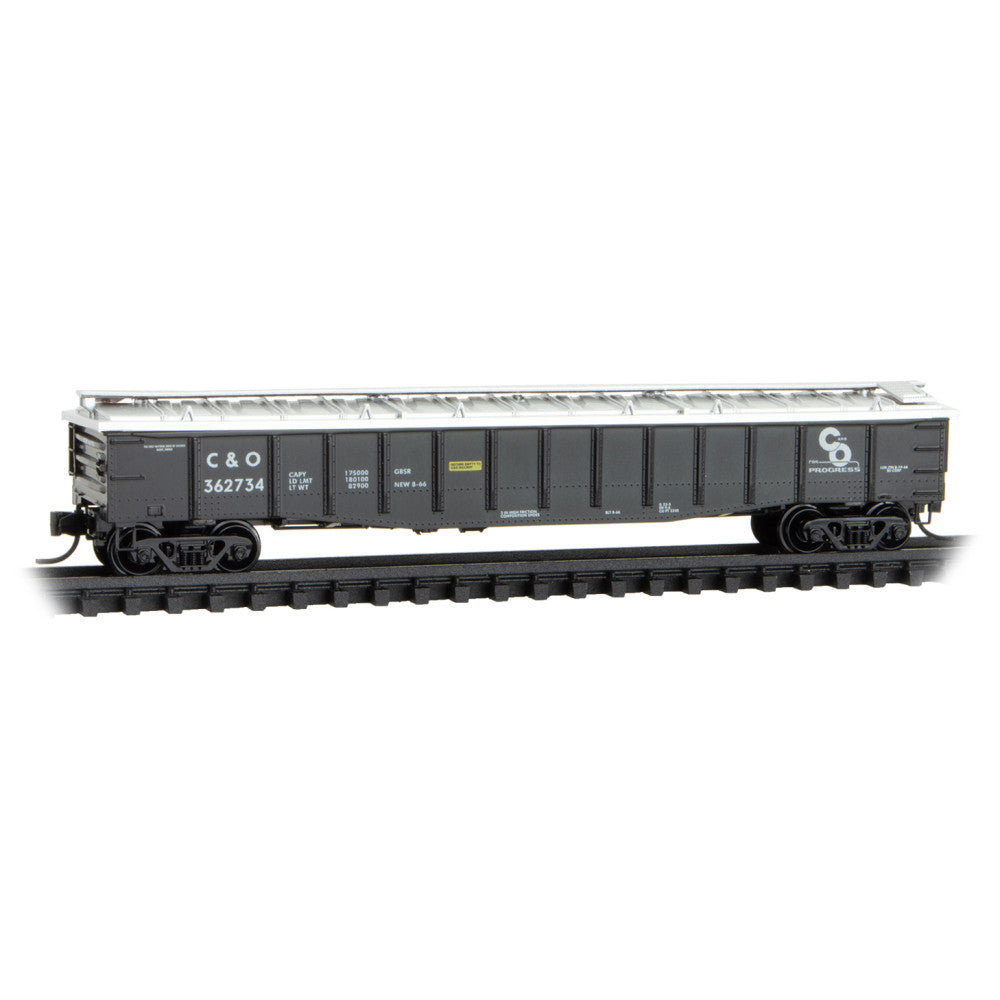 Micro-Trains N 10600036 50' Steel Side Covered Gondola, Chesapeake & Ohio #362734