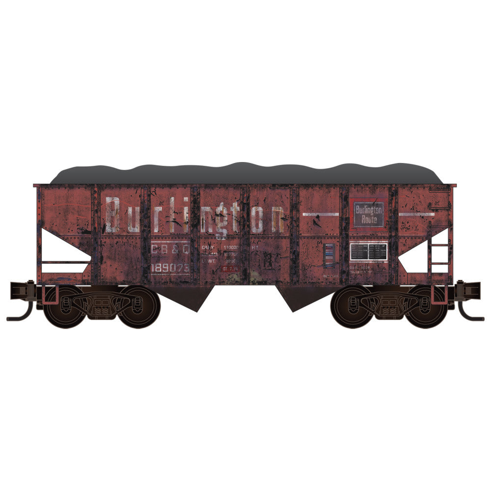 Micro-Trains HO 2500003 2-Bay Open Hopper, Chicago Burlington & Quincy #189073 | 44.96