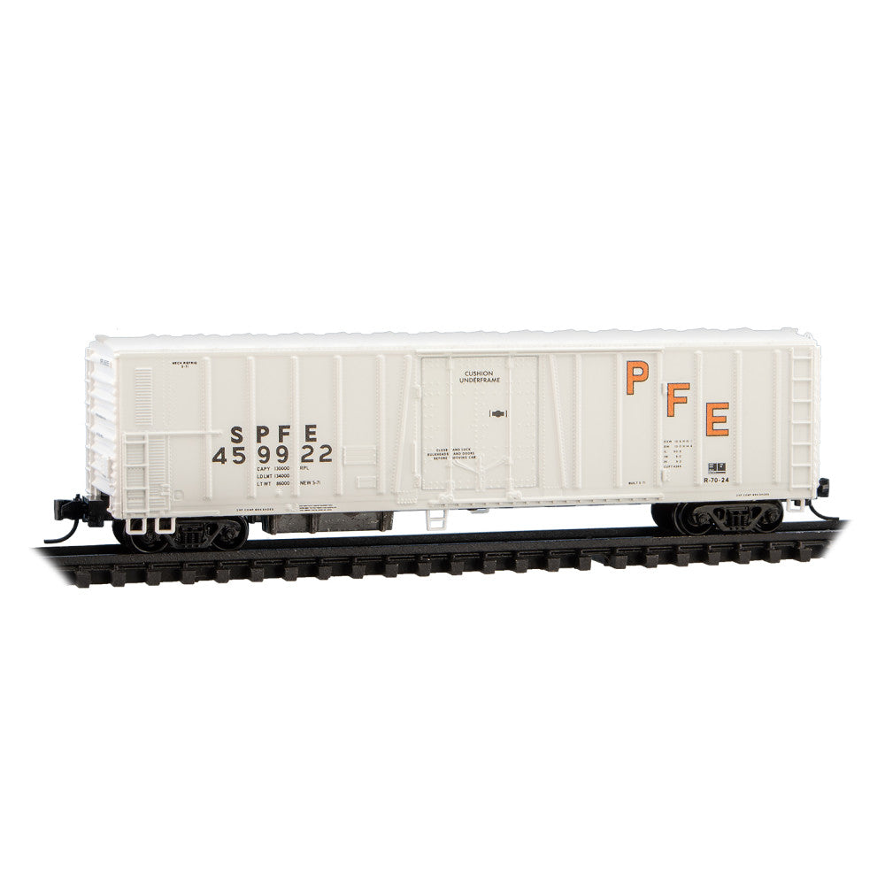 Micro-Trains N 081 00 080 PC&F Class R-70-13 Steel Mechanical Reefer No Roofwalk, Pacific Fruit Express #459922