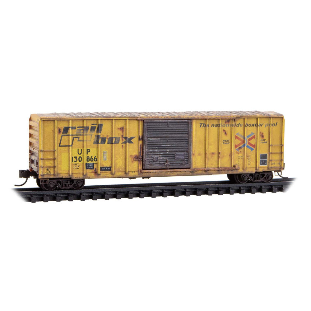 Micro-Trains N 02544437 50' Rib Side Boxcar, Union Pacific ex-Railbox #130866