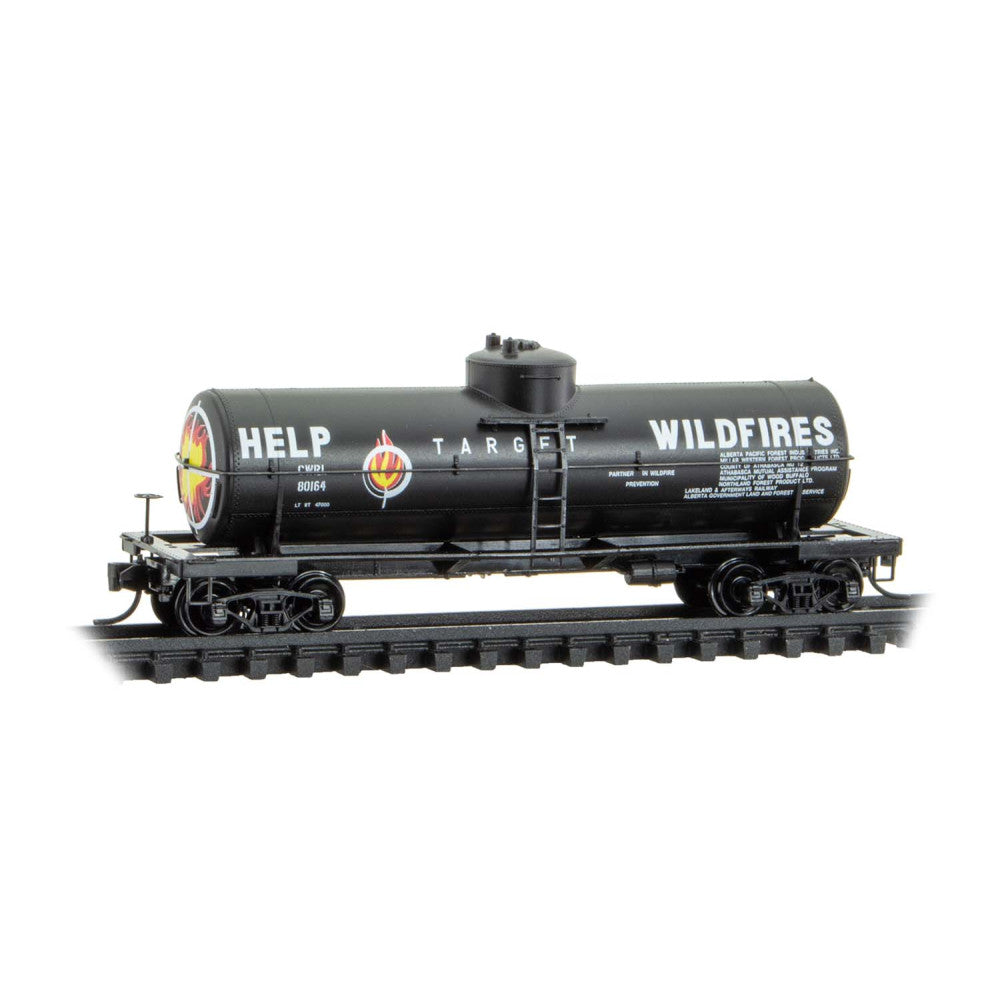 Micro-Trains N 06500366 39' Single Dome Tank Car, Central Western Target Wildfires #80164
