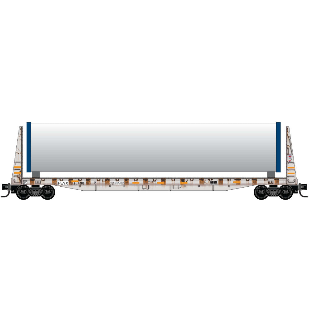 PREORDER Micro-Trains N 05444474 61' Bulkhead Flatcar, PEYX Wind Turbine Consist #5