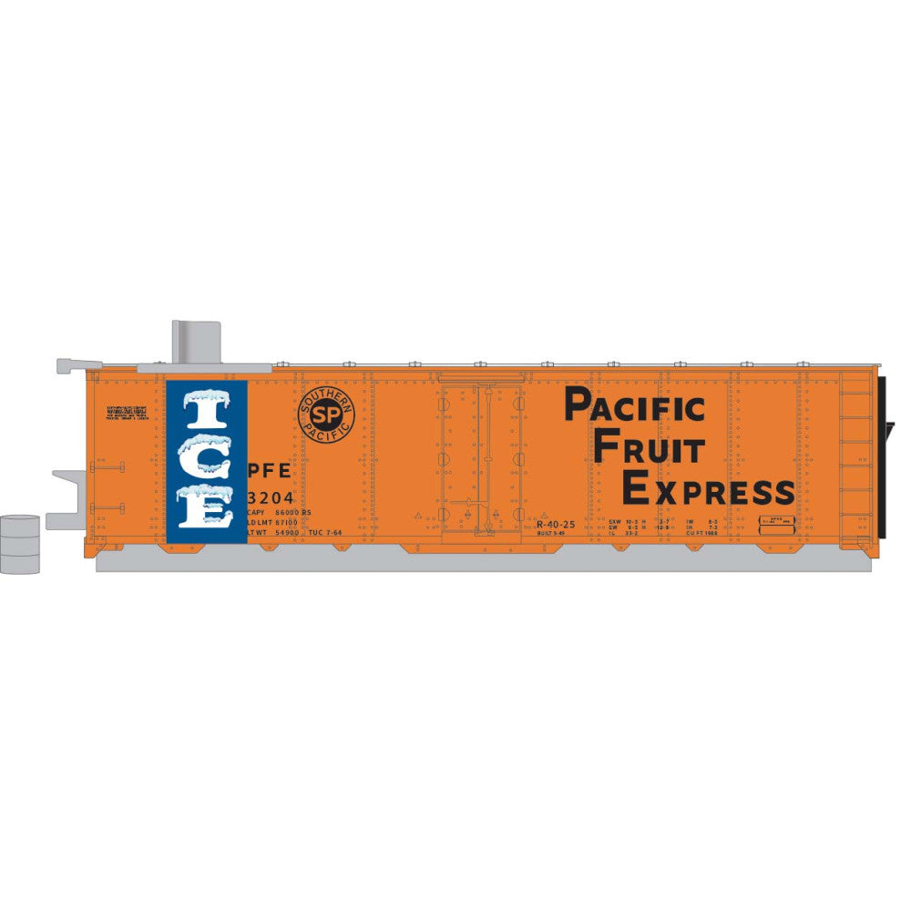 Micro-Trains N 05900280 Unassembled 40' Steel Ice Reefer, Pacific Fruit Express Ice Storage House #3204