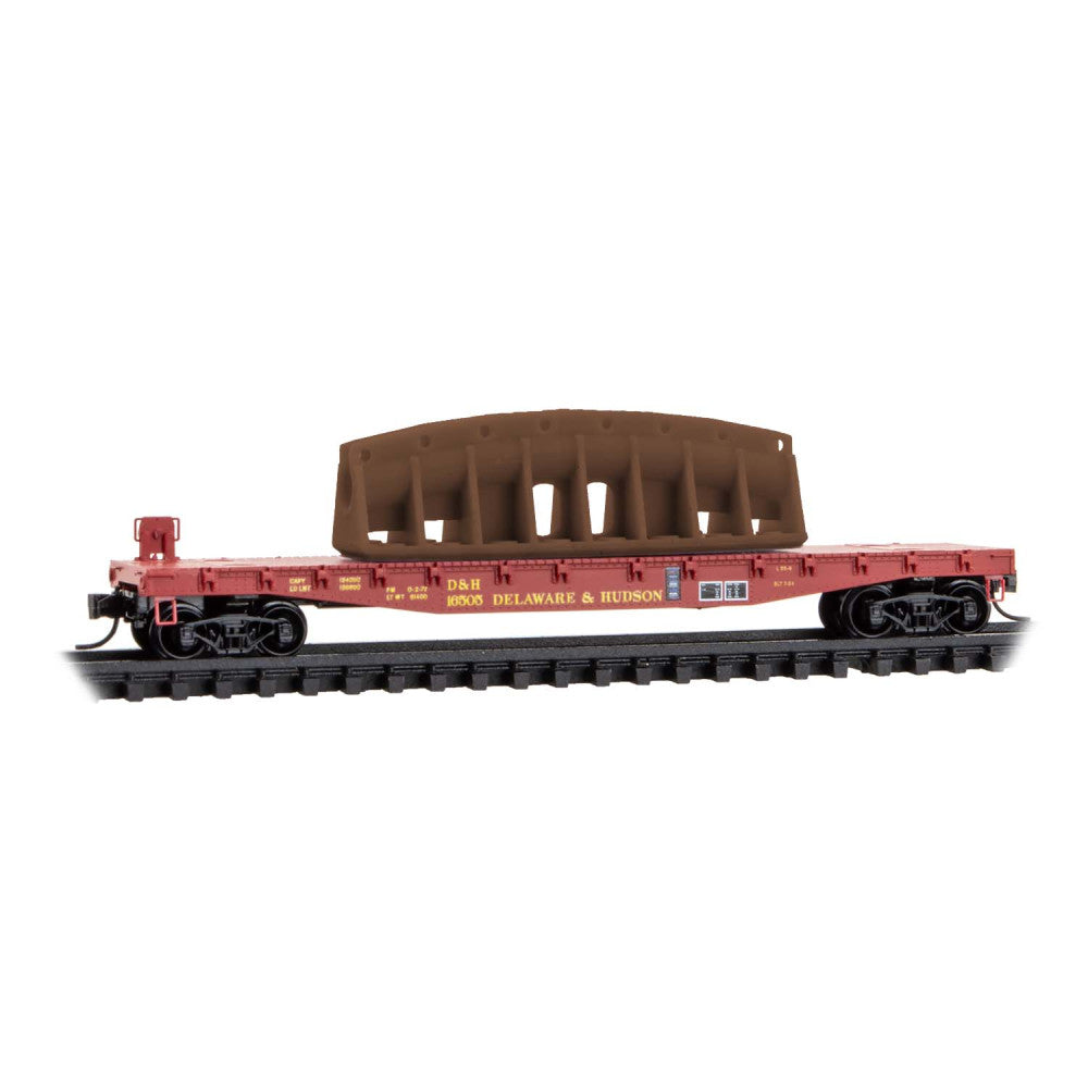 Micro-Trains N 04500211 50' Flatcar, Delware & Hudson #16505