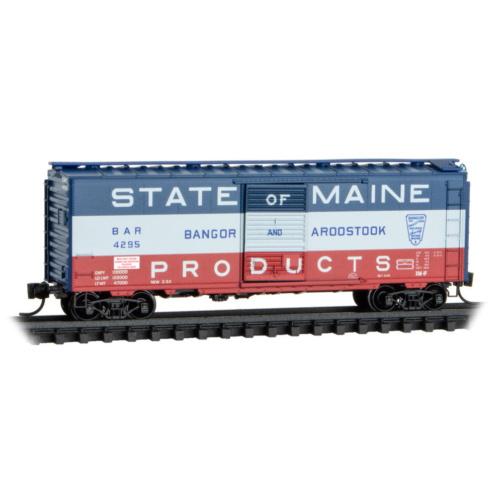Micro-Trains N 02000497 40' Standard Boxcar, Bangor & Aroostook #4295