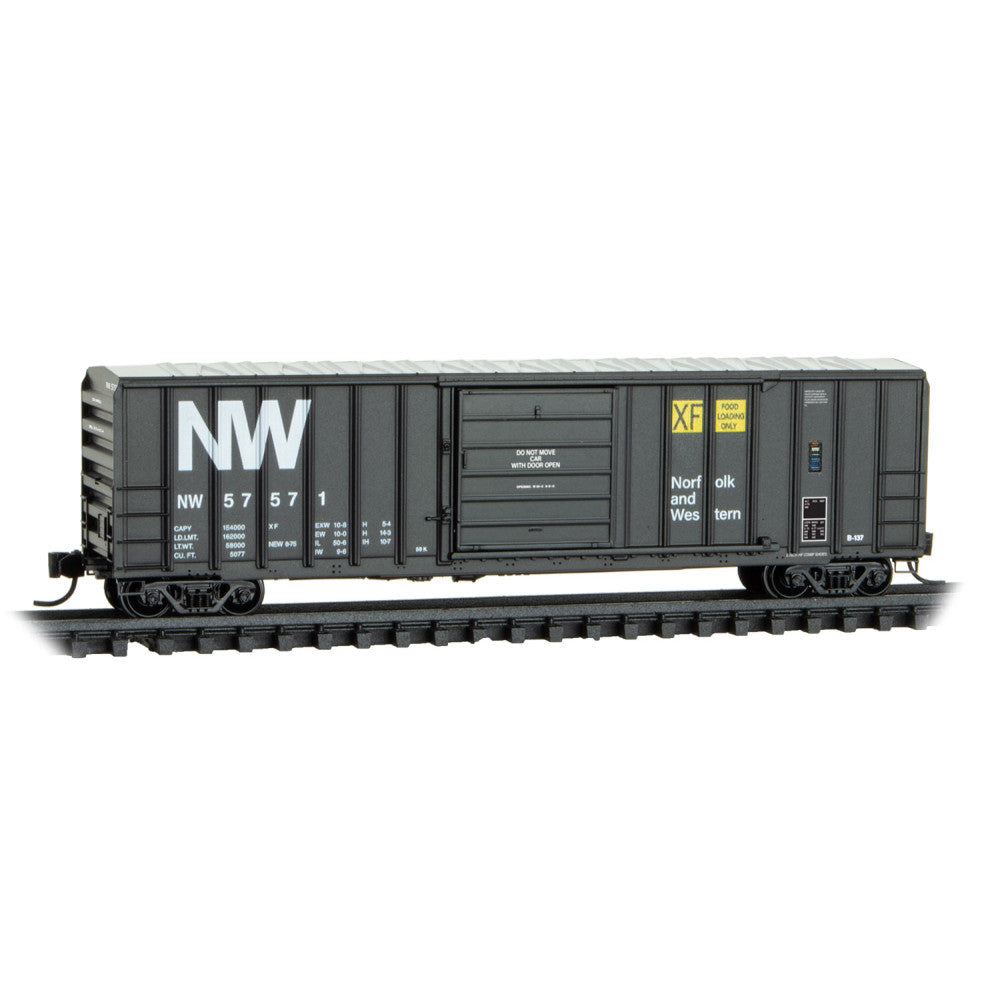 Micro-Trains N 02500456 50' Rib Side Boxcar, Norfolk & Western #57571
