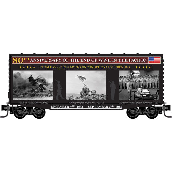 Micro-Trains N 10100840 40' Hy-Cube Boxcar, End of WWII in the Pacific Honorary Car
