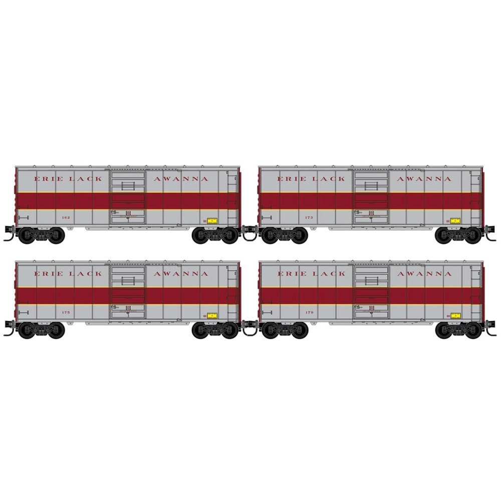 PREORDER Micro-Trains N 98300243 40' Standard Boxcar Runner Pack, Erie Lackawanna #243