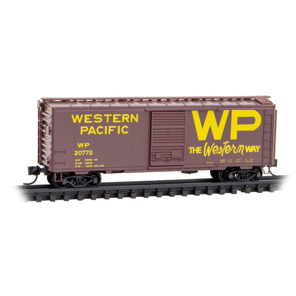Micro-Trains N 02000518 40' Standard Boxcar, Western Pacific #20772