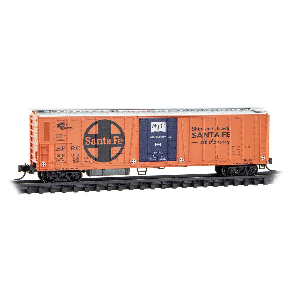 Micro-Trains N 07000121 Rib Side Mechanical Reefer, Atchison Topeka & Santa #2632