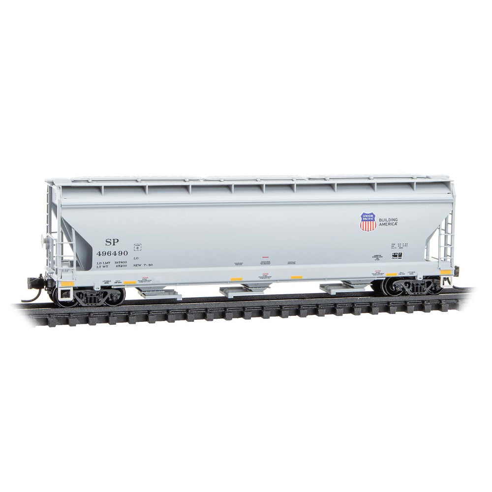 Micro-Trains N 09400970 3-Bay Covered Hopper, Union Pacific ex-Southern Pacific #496490