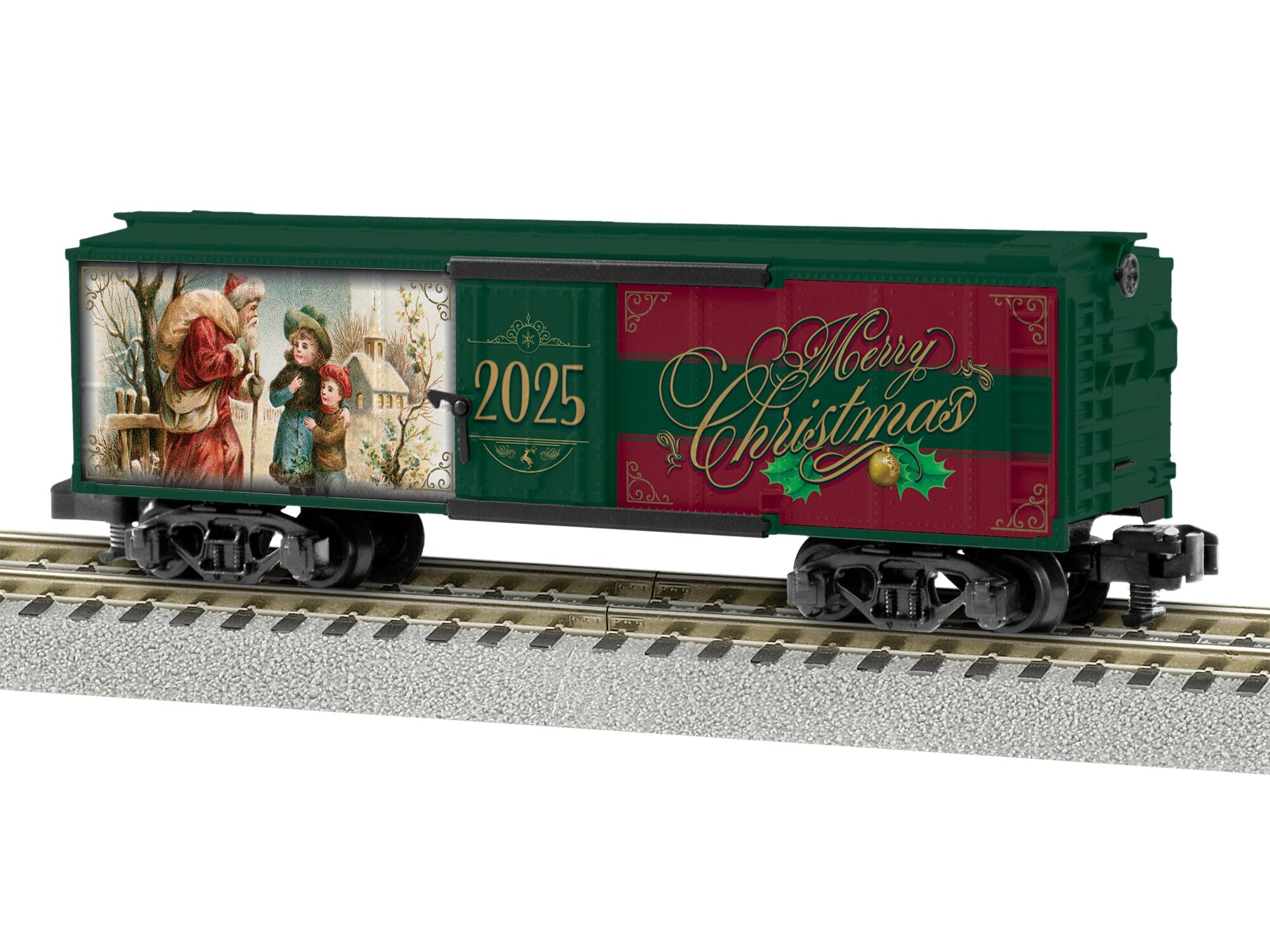 PREORDER Lionel S 2519010 American Flyer Boxcar, Christmas 2025 | 62.99