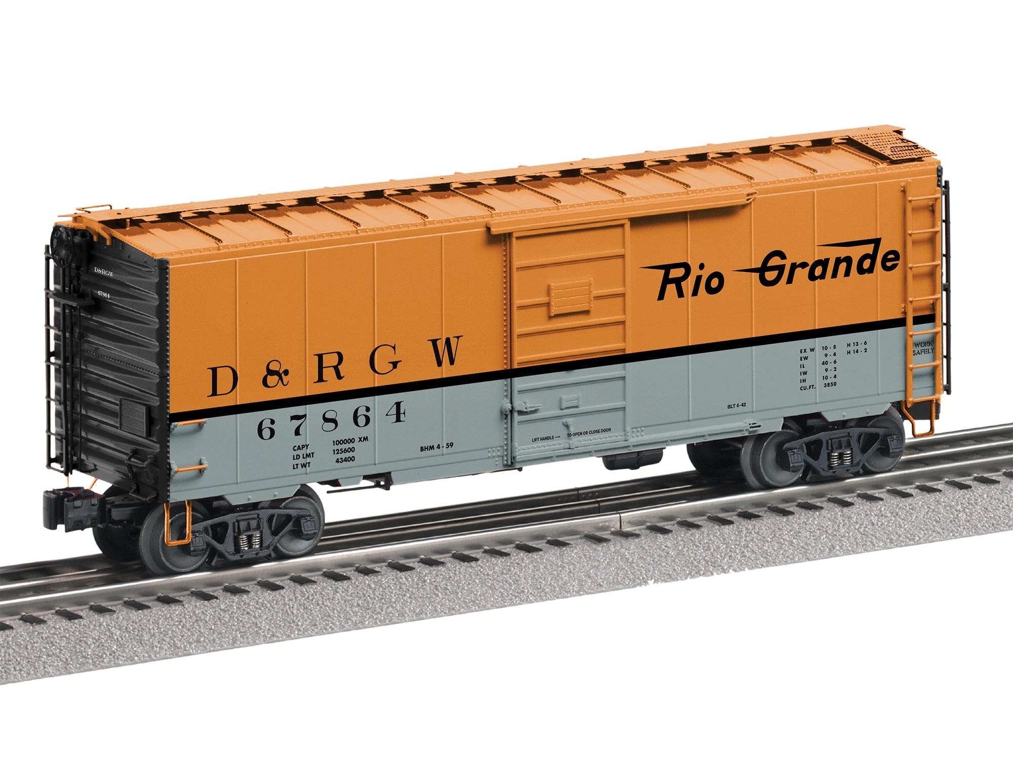 PREORDER Lionel O 2526660 Freightsounds PS-1 Boxcar, Denver & Rio Grande Western #67864 | 197.99