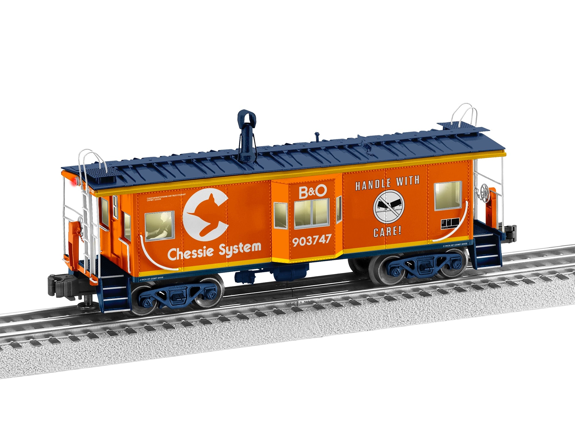 PREORDER Lionel O 2526710 Bay Window Caboose, Chessie System-B&O #903747 | 134.99