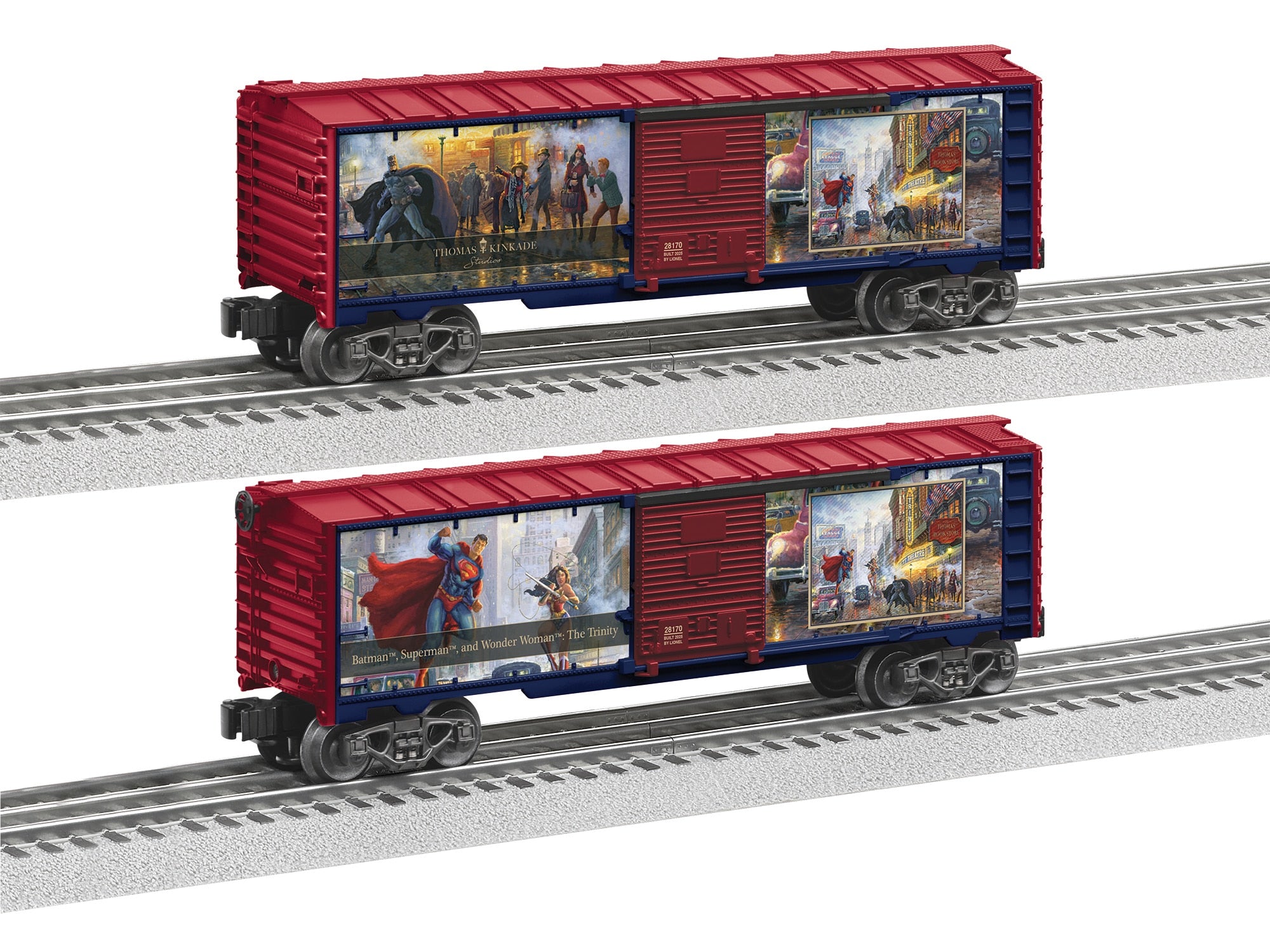 PREORDER Lionel O 2528170 Thomas Kinkade Studios Boxcar, DC Comics The Trinity I | 89.99