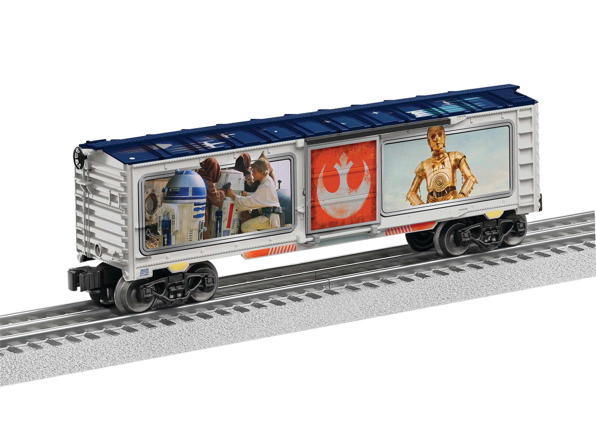 PREORDER Lionel O 2528230 Star Wars Character Boxcar, R2D2 & C3PO | 98.99