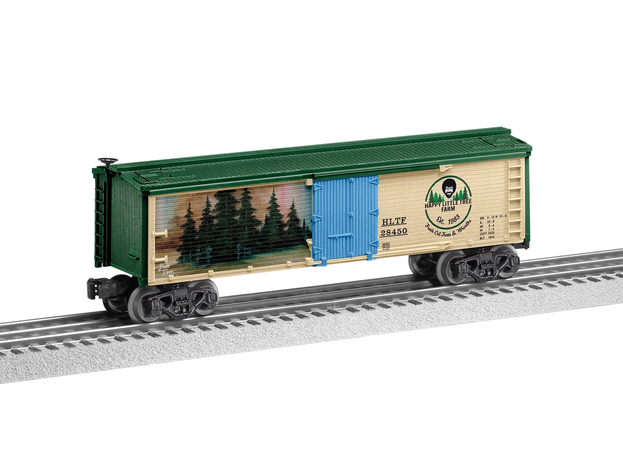 PREORDER Lionel O 2528450 Refrigerator Car, Bob Ross Happy Tree Farm | 89.99