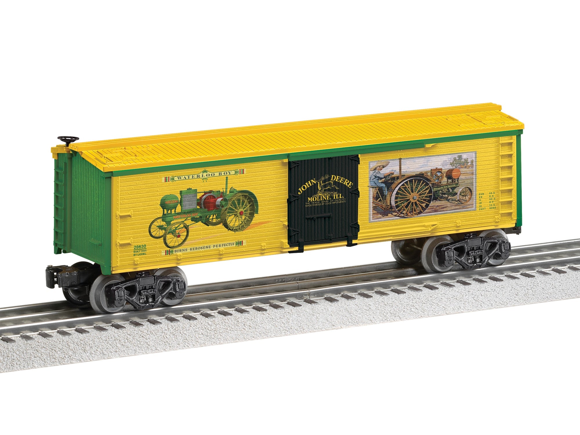 PREORDER Lionel O 2528630 Refrigerator Car, John Deere Waterloo Boy | 89.99