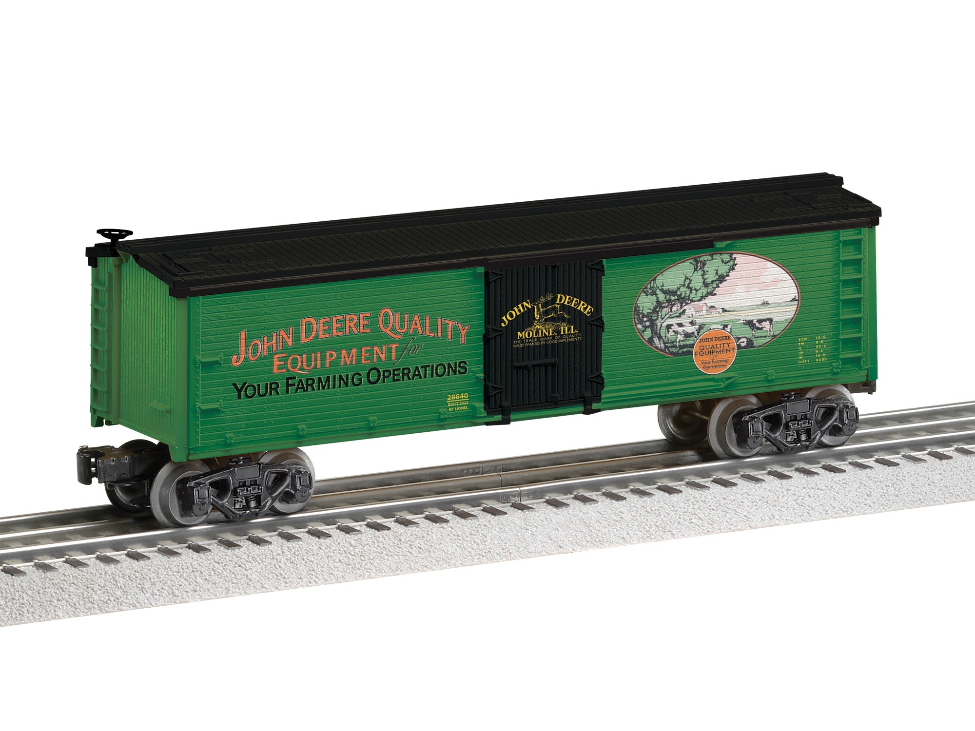 PREORDER Lionel O 2528640 Refrigerator Car, John Deere Quality Equipment | 89.99