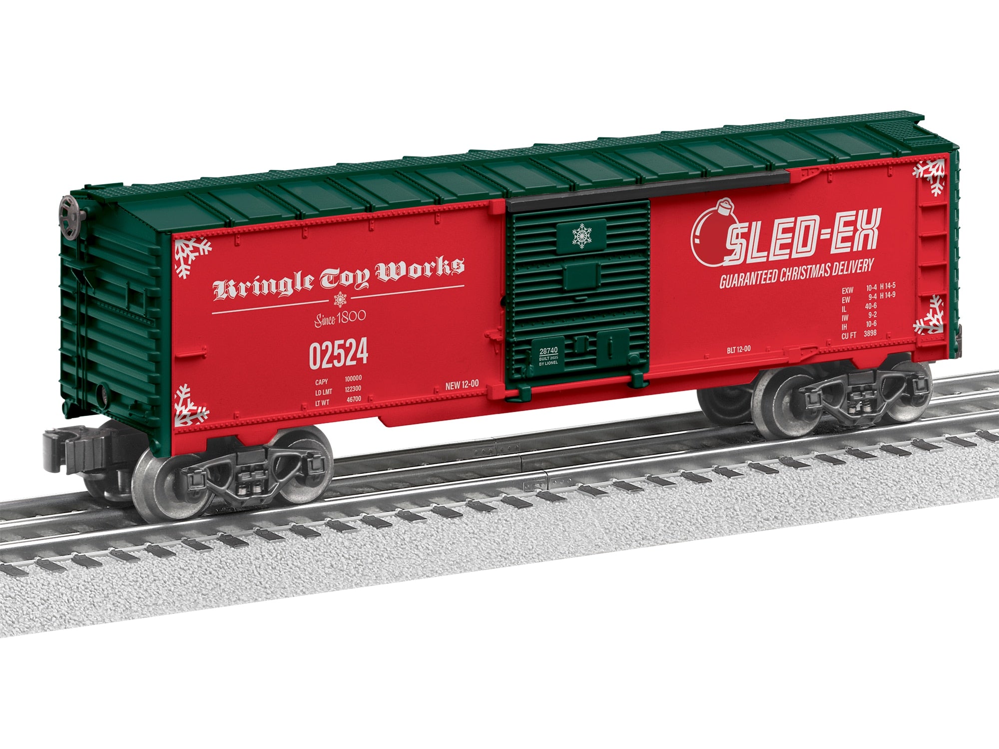 PREORDER Lionel O 2528740 Boxcar, Sled-Ex #02524 | 80.99